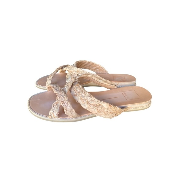 Dolce Vita Nebi Natural Raffia Sandals I Size:8.5 - Picture 1 of 10